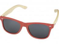 Солнцезащитные очки «Sun Ray» с бамбуковой оправой, красный