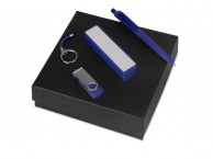Подарочный набор Space Pro с флешкой, ручкой и зарядным устройством, синий, размер 8Gb