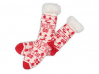 Домашние носки мужские, красный, размер стопа 25-28 см