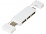 Двойной USB 2.0-хаб «Mulan», белый
