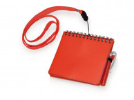 Блокнот А6 «Журналист» с ручкой, красный