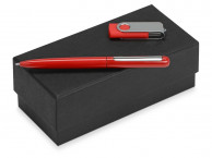 Подарочный набор Skate Mirror с ручкой и флешкой, красный, размер 8Gb
