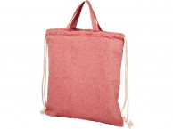 Сумка-рюкзак [Pheebsk из переработанного хлопка, 150 г/мb, красный меланж