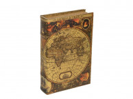 Подарочная коробка 'Карта мира' L, коричневый