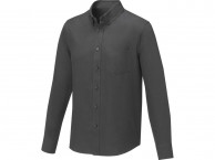 Рубашка «Pollux» мужская с длинным рукавом, серый стальной , размер 2XL