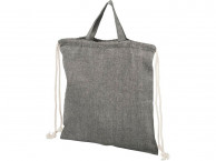 Сумка-рюкзак [Pheebsk из переработанного хлопка, 150 г/мb, черный