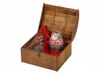 Подарочный набор «Матрешка»: штоф, платок, красный