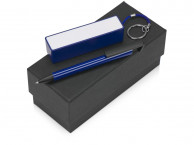 Подарочный набор «Kepler» с ручкой-подставкой и зарядным устройством, синий