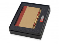 Подарочный набор Essentials с флешкой и блокнотом А5 с ручкой, красный, размер 8Gb