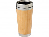 Термостакан «Bambus» с бамбуковой отделкой, коричневый