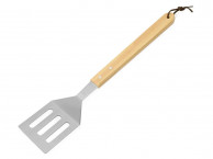 Лопатка для барбекю с деревянной ручкой 'BBQ', серебристый