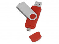 USB/micro USB-флешка на 16 Гб «Квебек OTG», красный, размер 16Gb